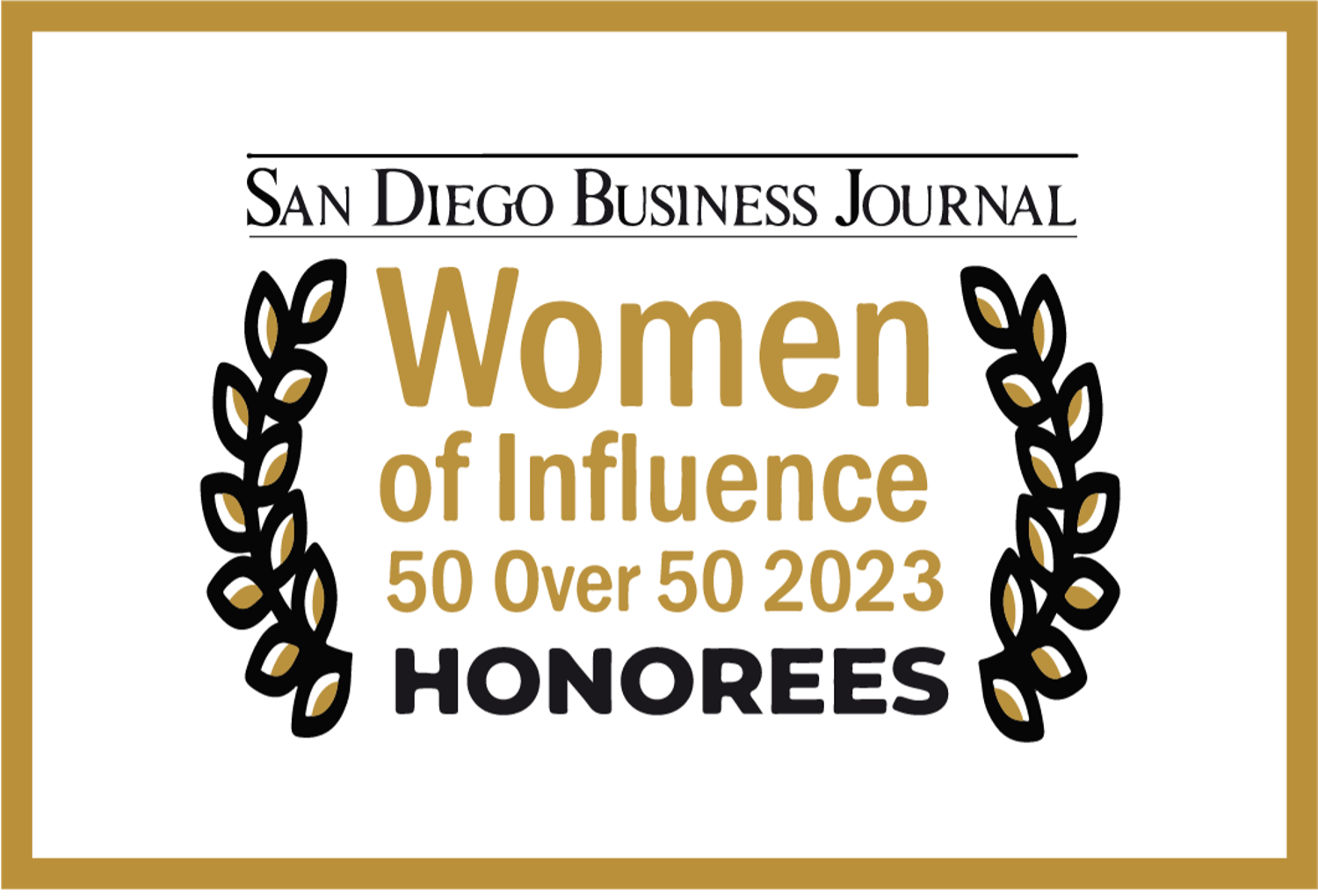 Women of Influence 50 Over 50 2023 Honorees